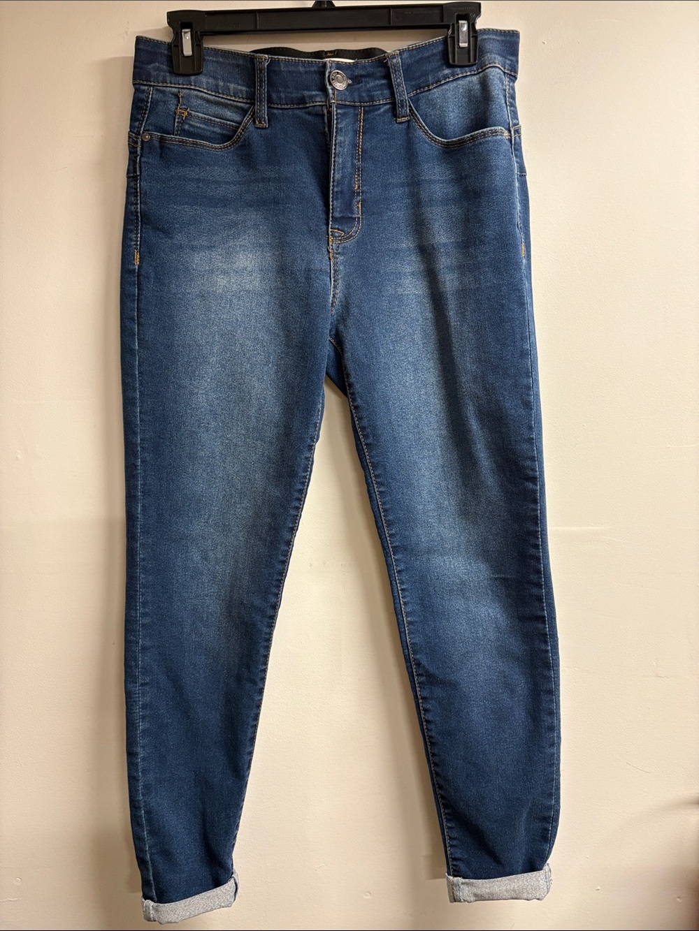 Angels Women's Boyfriend Jeans in Dark Medium Blue